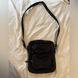Calvin Klein Black Compact Nylon Crossbody Bag